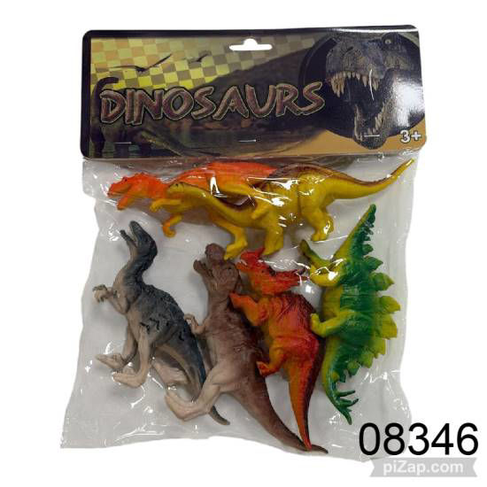 Imagen de SET DINOSAURIOS X6 EN BOLSA 6.26
